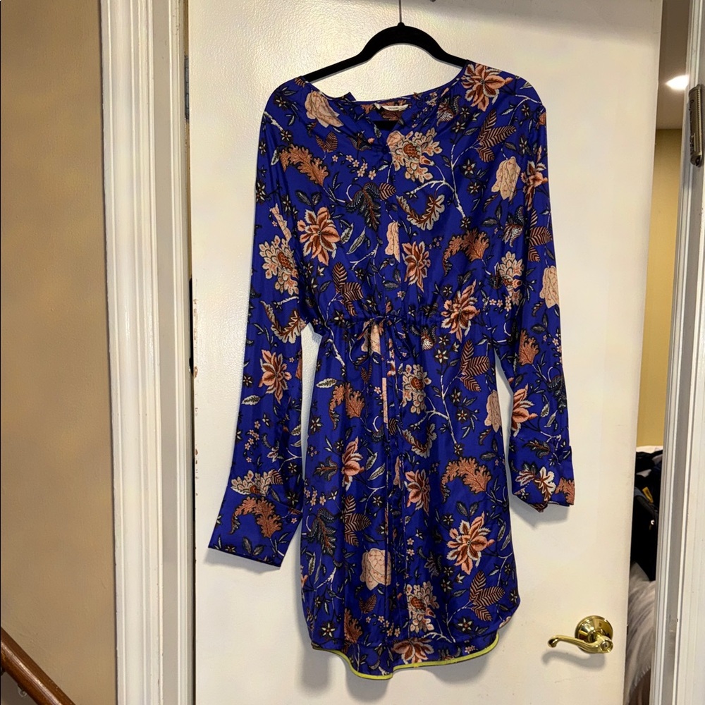 Floral silk dress